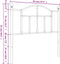 vidaXL - Hoofdbord - 90 - cm - metaal - wit