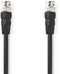 Nedis CVGL01000BK20 - Kabel BNC-BNC - 200 cm - Zwart