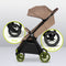Lionelo Ingrid - Buggy - Auto-Folding Systeem - 360° EVA Wielen - XXL Luifel UPF50+ - Beige