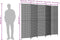 vidaXL - Kamerscherm - 5 - panelen - poly - rattan - beige