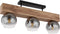 Globo Moitas - Plafonniere - 3 lichtpunten - Hout - Naturel - E27 - 15656-3D