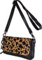 Legend Falerna - Schoudertas - Ponyhair panterprint - Zwart