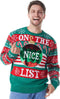 Grappige Kersttrui Heren Groen One Size met Pailletten