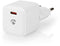 Nedis WCMPD20W100WT - Mini Wall Charger - Wit