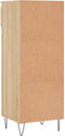 vidaXL - Schoenenkast - 40x36x105 - cm - bewerkt - hout - sonoma - eikenkleurig