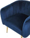 LACONIA - Fauteuil - Blauw - Fluweel