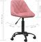 vidaXL Eetkamerstoel fluweel roze