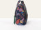 Oilily Amelie Sits bloemenprint Toilettas met haak Black Iris Waterdicht met Spiegeltje Donker Blauw