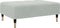 vidaXL - Voetenbank - 77x55x31 - cm - fluweel - lichtgrijs