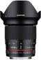 Samyang 20mm F1.8 ED AS UMC - Ultragroothoekobjectief - Handmatig scherpstellen - Four Thirds