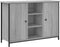 vidaXL - Dressoir - 100x35x70 - cm - bewerkt - hout - grijs - sonoma