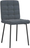 vidaXL - Eetkamerstoelen - 2 - st - fluweel - donkergrijs