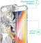 iMoshion Hoesje Geschikt voor iPhone SE (2022) / SE (2020) / 8 / 7 Hoesje Met Koord - iMoshion Design Hoesje met Koord - Goud / Zwart / Transparant / Glamour Botanic