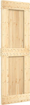 vidaXL - Schuifdeur - met - beslag - 70x210 - cm - massief - grenenhout