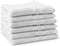 LINNICK Pure Handdoeken Set - 100% Katoen - White - 60x110cm - Per 6 Stuks