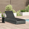 vidaXL - Ligbed - Grijs - 60x200x27 - cm - Poly - Rattan