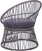 MESYNA - Bistro set - Taupe - PE rotan