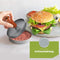 HI NATURE™ Burgermakers - Professionele Hamburgerpers - Smash Burger - Ø11,6 cm - Zilver