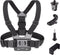 Garpex® Chest Strap Borstharnas - Universeel Borstharnas voor Action Camera's en Smartphones - Ergonomisch Zwart