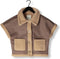 NUKUS Athena Gilet - Blazer zonder mouwen - Taupe - Maat S