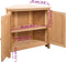 vidaXL - Hoekkast - 80x33,5x78 - cm - massief - eikenhout