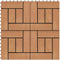 vidaXL - Terrastegels - 30x30 - cm - 1 - m² - HKC - donkerbruin - 11 - st