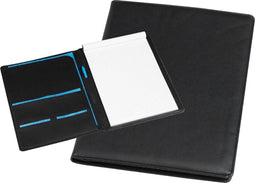 Rillstab schrijfmap A4 excellent - hoogwaardig kunstleer - conferentiemap - zwart - paginaformaat A4