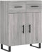 vidaXL - Dressoir - 69,5x34x90 - cm - bewerkt - hout - grijs - sonoma - eikenkleurig