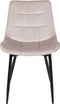 Set van 2 eetkamerstoelen MELROSE Fluweel Taupe