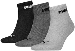 Puma Quartersokken Cushioned New Generation - 3-pack - Grey Melange (3 paar)