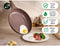 Just Perfecto JL-26 - 12 Delige Pannenset - Hittebestendige marmeren coating - Marron (12 stuks)