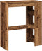 vidaXL - Bartafel - met - rekken - 90x40x103,5 - cm - bewerkt - hout - oud - houtkleurig