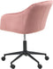 VENICE - Bureaustoel - Roze - Fluweel