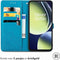 imoshion Hoesje Geschikt voor OnePlus Nord CE 3 Lite / OnePlus Nord CE 3 Hoesje Met Pasjeshouder - imoshion Mandala Bookcase - Turquoise