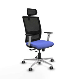 Piqueras y Crespo 1B086G2 - Bureaustoel - Verstelbare hoogte 50-62 cm - Licht Blauw