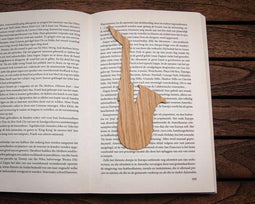 Boekenlegger Saxofoon Eiken.