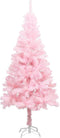 vidaXL - Kunstkerstboom - met - standaard - 150 - cm - PVC - roze