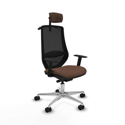 Bureaustoel Piqueras y Crespo D086N2H Zwart Donkerbruin