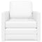vidaXL - Vloer - Sofa - Bed - 2-in-1 - Wit - 74x77x81 - cm - Faux - Leren