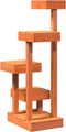 vidaXL - Kattenmeubel - 45,5x49x103 - cm - massief - grenenhout - wasbruin