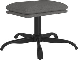 vidaXL - Voetenbank - 60x60x36 - cm - stof - lichtgrijs
