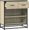 vidaXL - Dressoir - 68x35x76 - cm - bewerkt - hout - sonoma - eikenkleurig