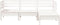 vidaXL - Tuinbank - 3-zits - met - voetenbank - massief - grenenhout - wit