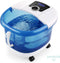Panacea Luxe Voetenbad - Voetmassage Apparatuur - 2 in 1 met Instelbare Warmte en Bubbels - Blauw