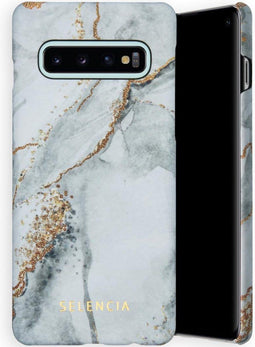 Selencia Hoesje Geschikt voor Samsung Galaxy S10 Hoesje - Selencia Maya Fashion Backcover - grijs
