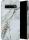 Selencia Hoesje Geschikt voor Samsung Galaxy S10 Hoesje - Selencia Maya Fashion Backcover - grijs