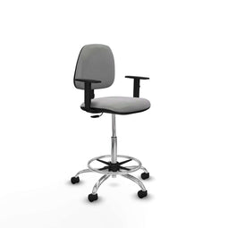 Piqueras y Crespo B1D05RN - Bureaustoel - Hoogteverstelbaar met armleuning - Lichtgrijs