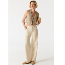 Lulu High Waist Full Length Patch Pocket Pants 28/30