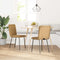 vidaXL - Eetkamerstoelen - 2 - st - fluweel - bruin
