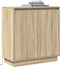 vidaXL - Dressoir - met - LED - in - Sonoma - Eik - - - 71 - x - 34,5 - x - 75 - cm - - - Gemaakt - van - gefabriceerd - hout